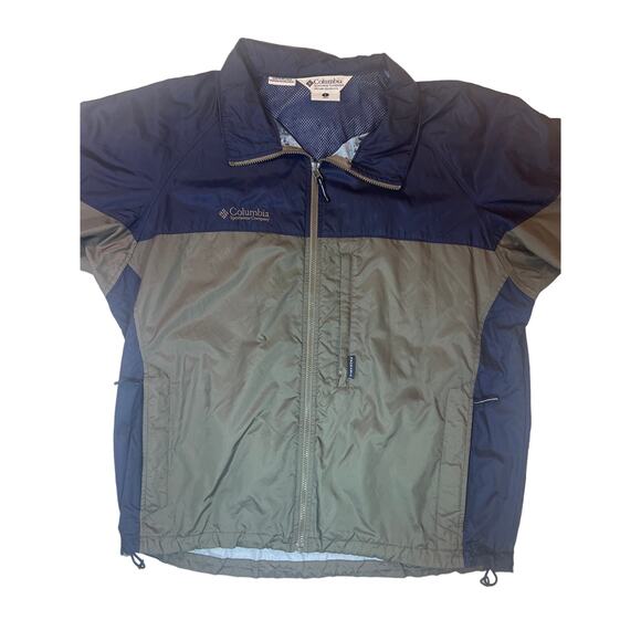 Y2K Columbia Packable Windbreaker Men’s L Gorpcore Hiking Camping Rain Utility - Picture 2 of 9